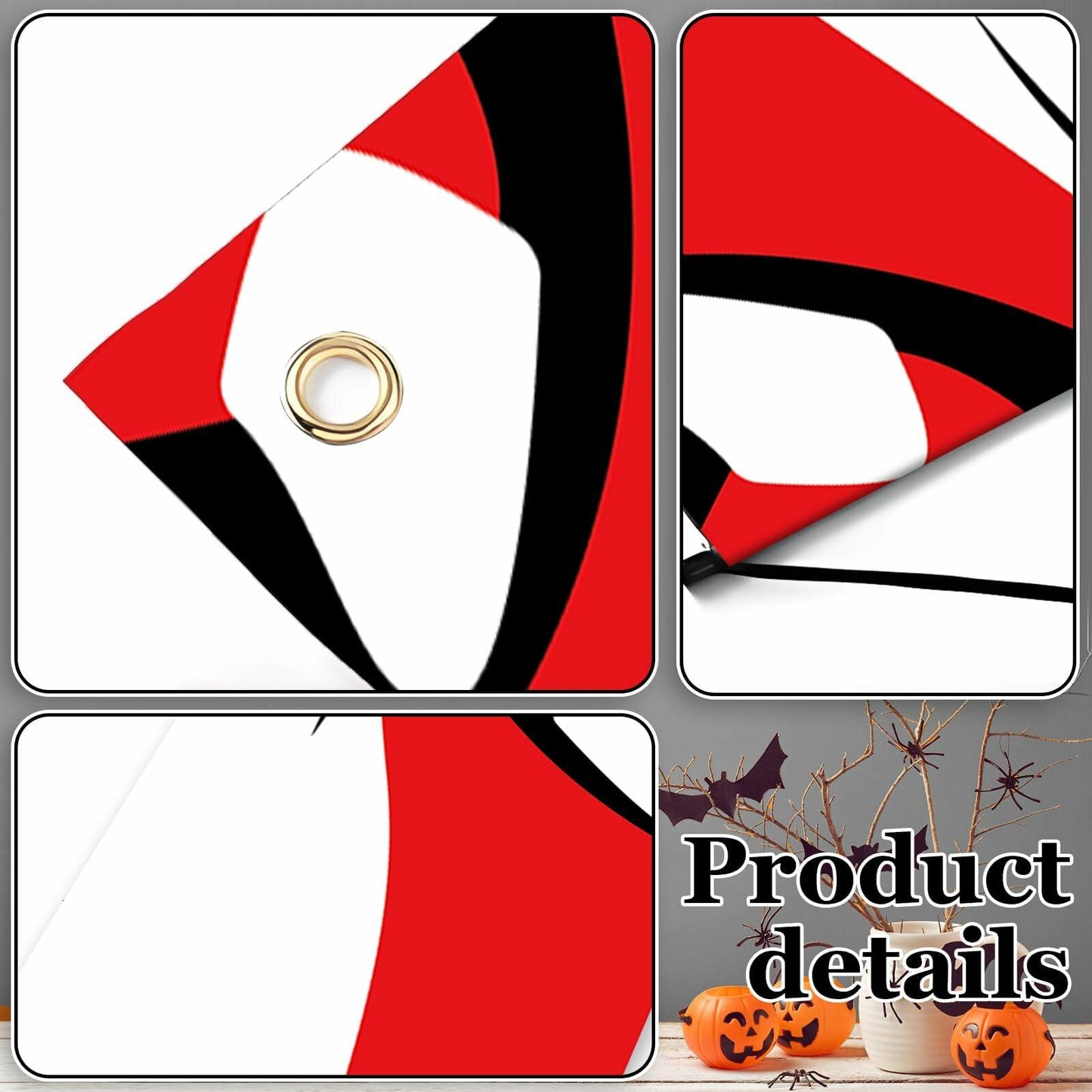 Halloween Door Cover 3 Pcs Clown Banner Decor Indoor Outdoor Party Supplies