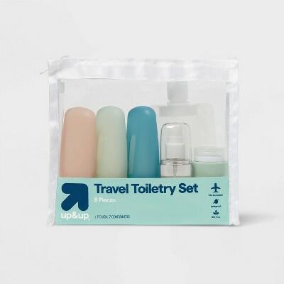 up&up Travel Container Set Silicone Compact Leakproof Toiletry Bottles