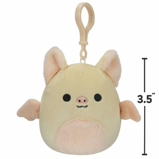 Squishmallows Clip-On Meghan The Bat 3.5" Yellow Small