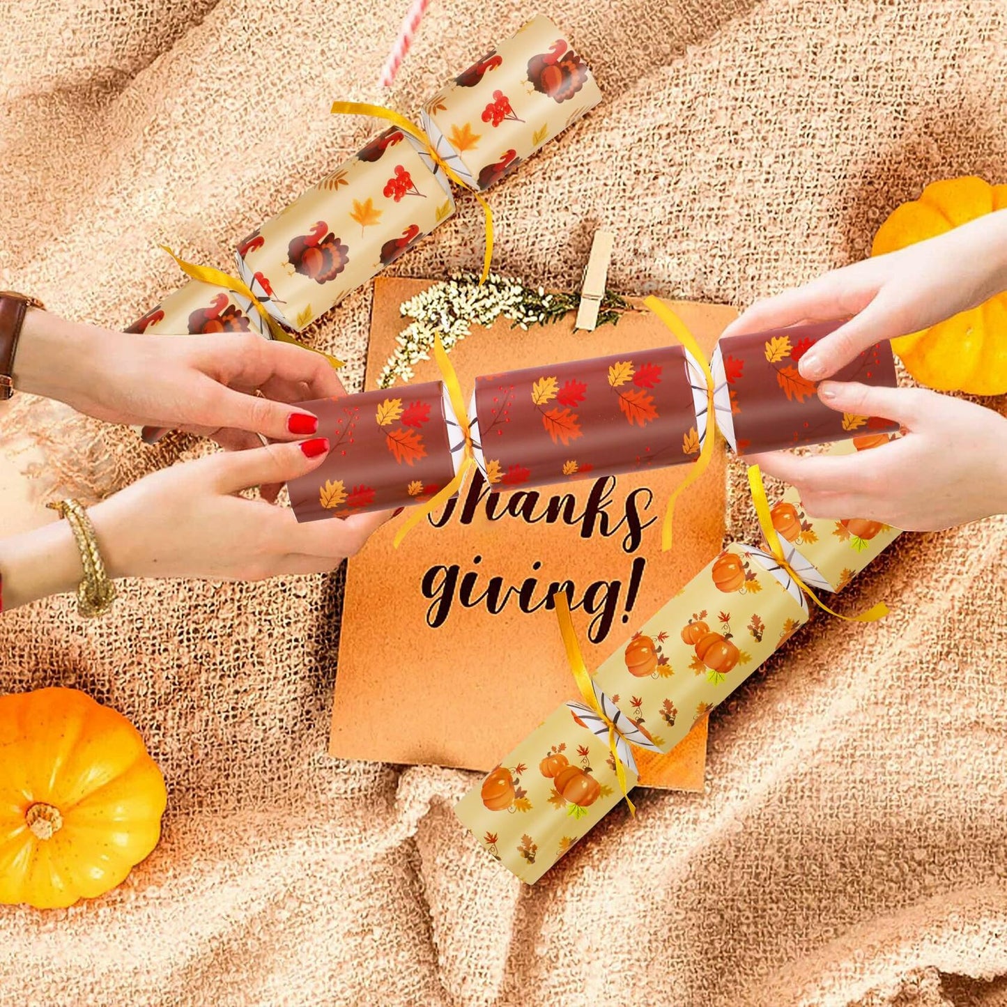 Siawoy 8 Pack Fall Thanksgiving Party Favors Pumpkin Turkey Hats Prizes