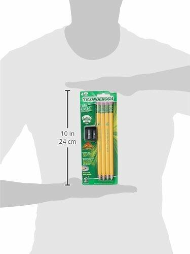 Ticonderoga My First Primary #2 Beginner Pencils Pre-Sharpened Yellow 4 Ct