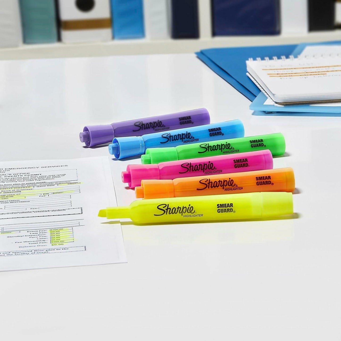 SHARPIE Tank Style Highlighters Chisel Tip Assorted Ink Colors 12 Pack