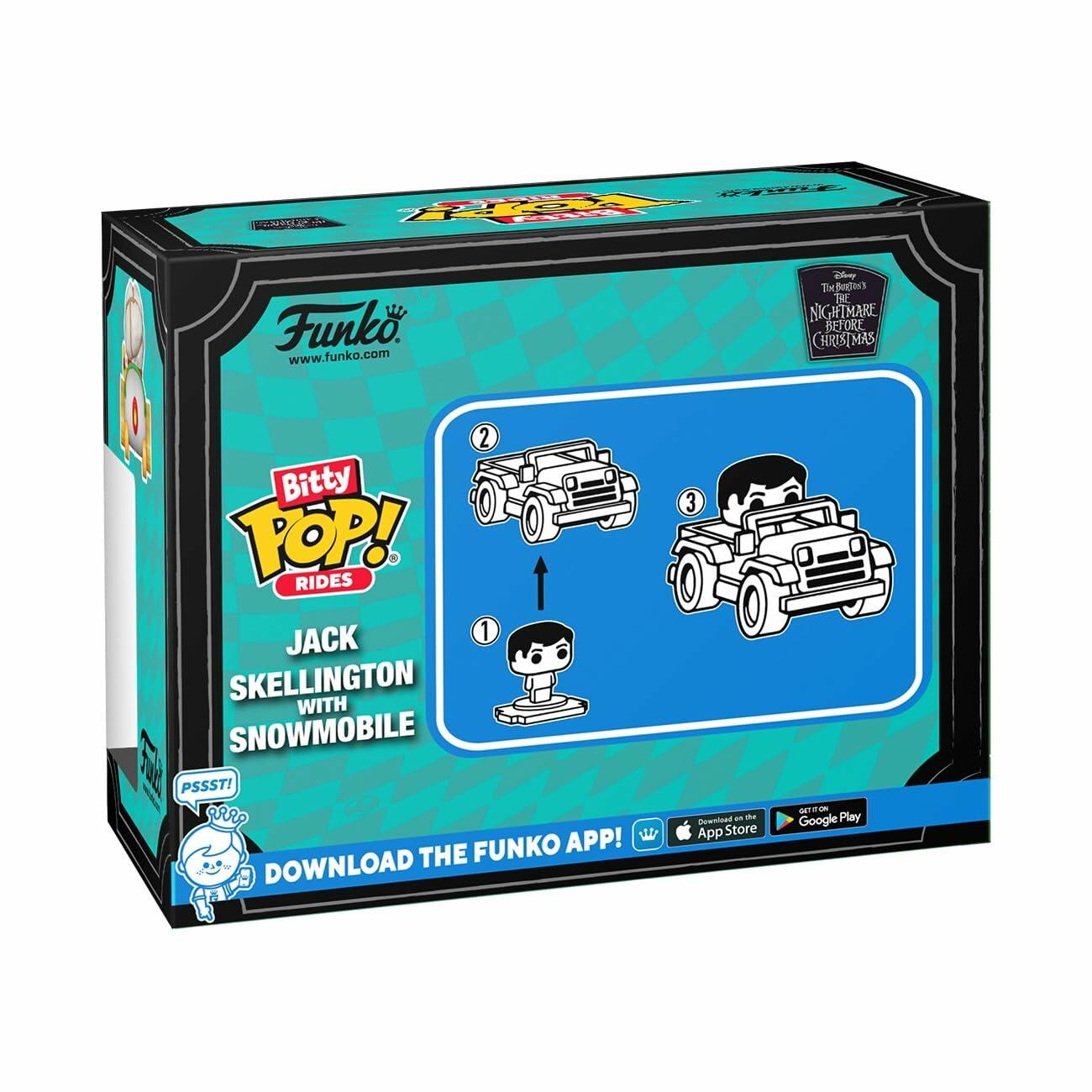 Funko Pop! Bitty Ride Jack with Snowmobile Nightmare Before Christmas Vinyl