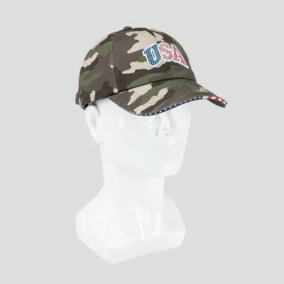 Wemco Men's USA Baseball Hat Camo Green Adjustable One Size
