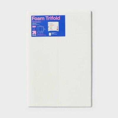up&up 18x24 Tri-Fold Foam Poster Board White EPS Material