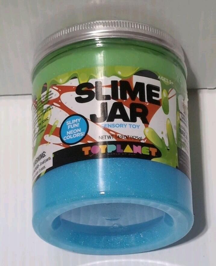 Slime Jar Toy Planet Big Time Slime Jar Sensory Toy 14.9 oz Multicolor