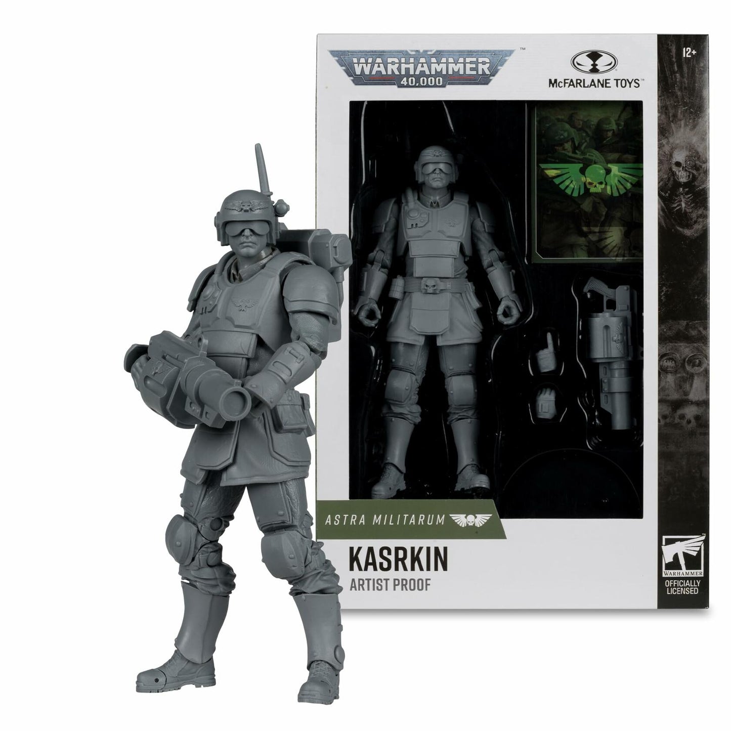 McFarlane Toys Warhammer 40K Kasrkin Astra Militarum 7in Figure Grey