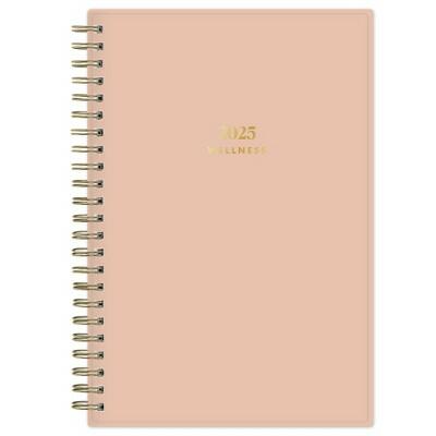 The Everygirl Wellness Planner 2025 Weekly Monthly Wirebound Desert Rose 5x8