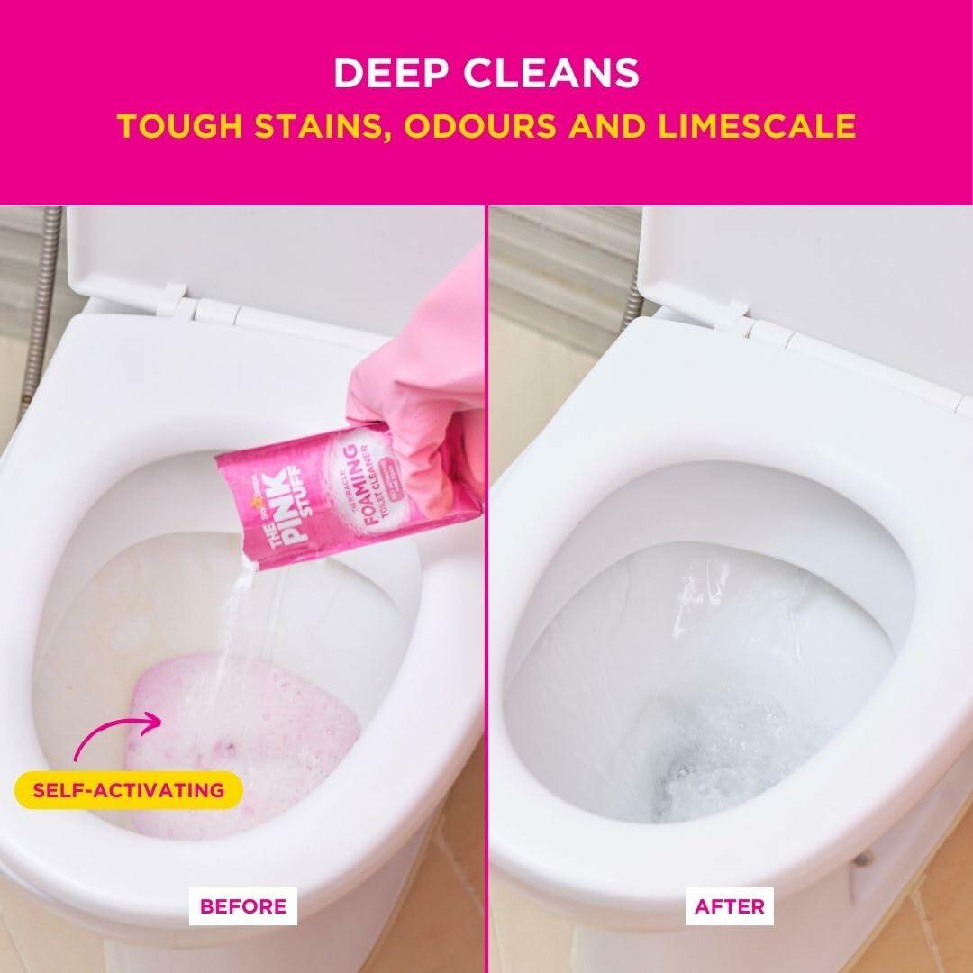 Stardrops Pink Stuff Miracle Power Foaming Toilet Cleaner Rhubarb 7oz 1 Pack
