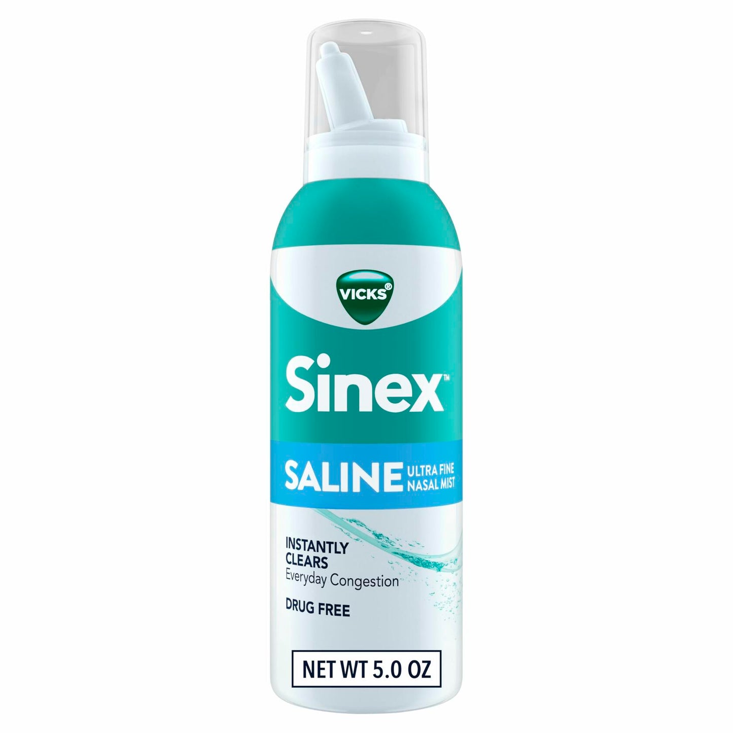 BestBy10/28 Vicks Sinex Saline Nasal Spray Drug Free Ultra Fine Mist 5oz