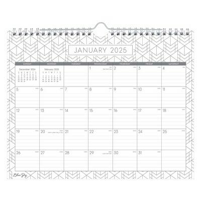 BlueSky 2025 Wall Calendar 11x8.75 Inches Wire-Bound Arrows Design