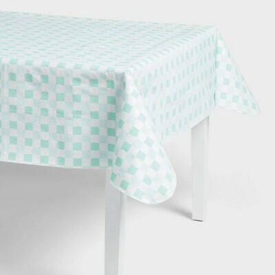 Sun Squad Star Tablecloth 60x84 White Blue Multicolor