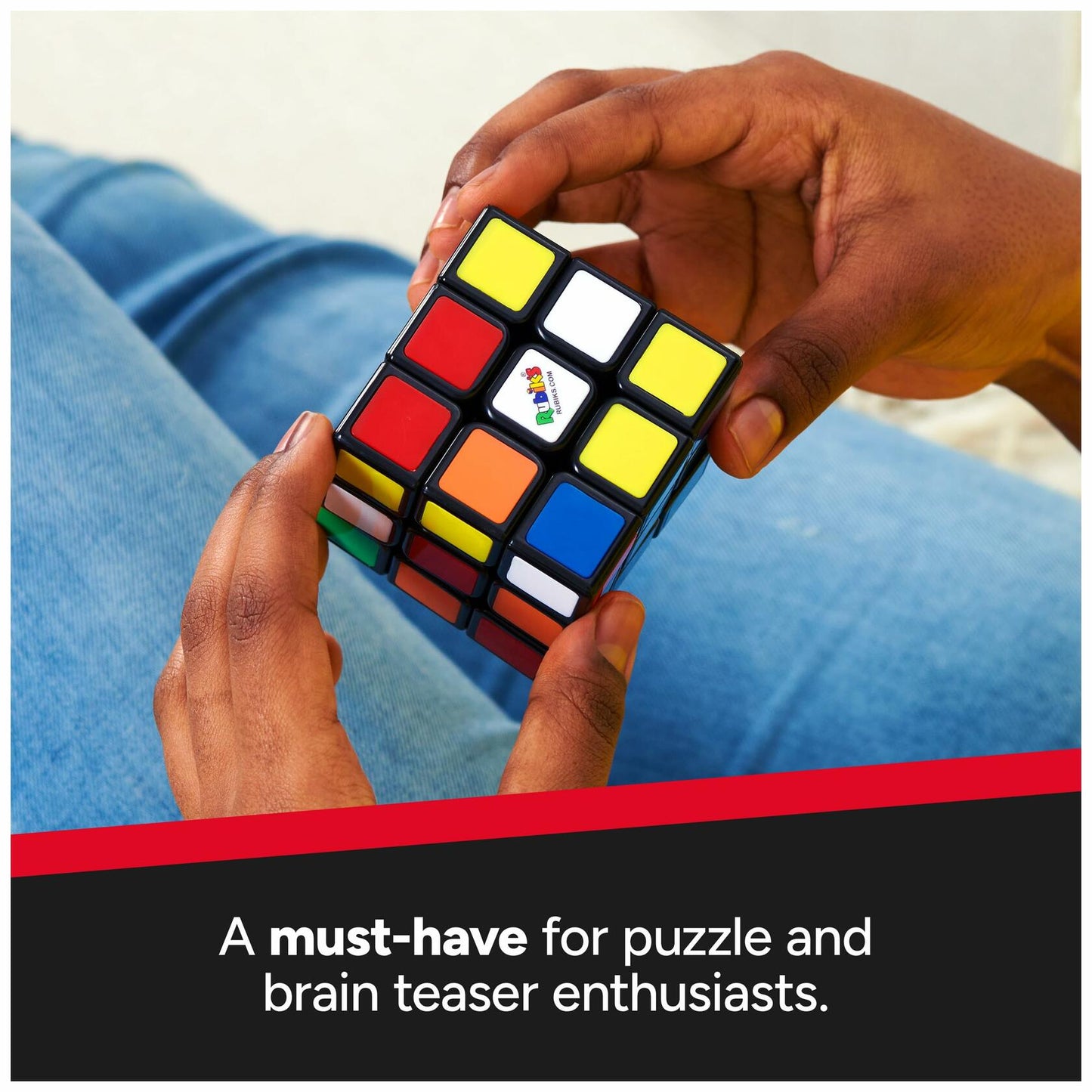 Rubik’s Cube Original 3x3 Color-Matching Puzzle Brain Teaser Toy Multicolor