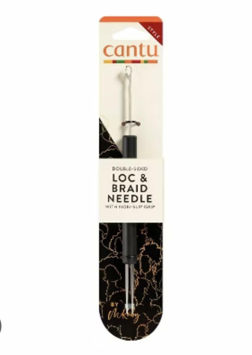 Cantu Crochet & Locs Needle Comb Double-Sided Loc & Braid Needle Non-Slip Grip