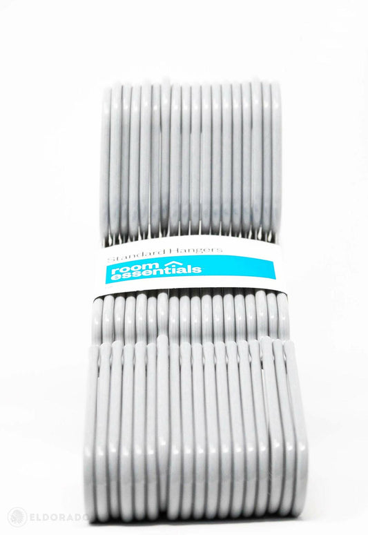 Room Essentials Plastic Adult Hangers Grey 18-count