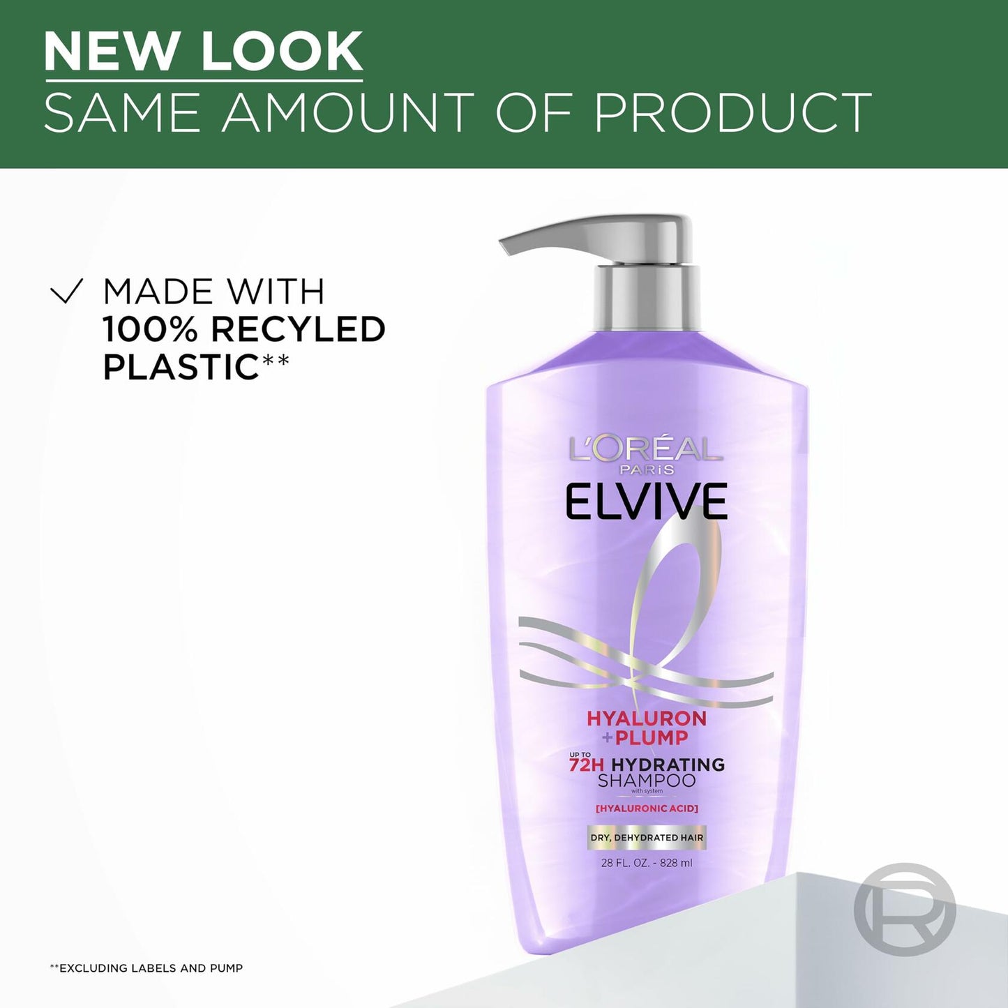 L'Oreal Paris Elvive Hyaluron Plump Hydrating Shampoo Paraben-Free 26.5 Fl Oz