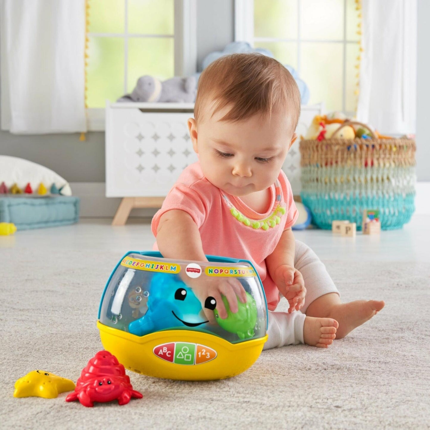 Fisher-Price Laugh & Learn Magical Lights Fishbowl Toy Music Multicolor 6+M
