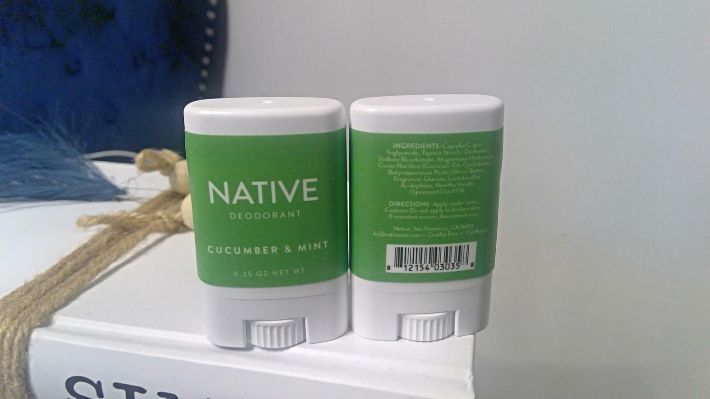 Native Cucumber Mint Aluminum Free Body Deodorant 1 Count
