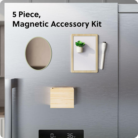 U Brands Magnetic Locker Garden Accessories Kit 5pc Boho Sage Whiteboard Mirror