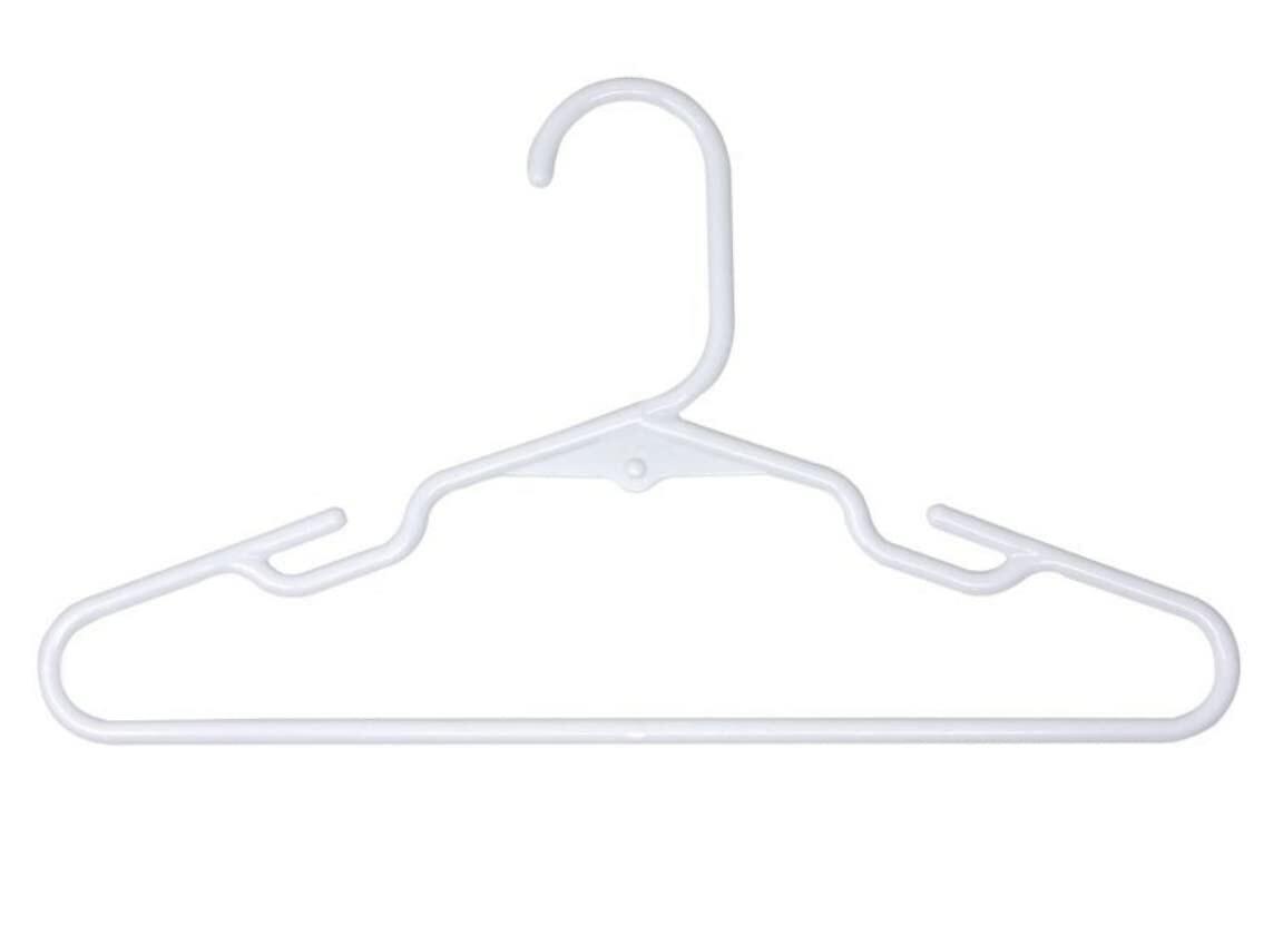 Pillowfort White Kids' Hangers for Children 18 Pack