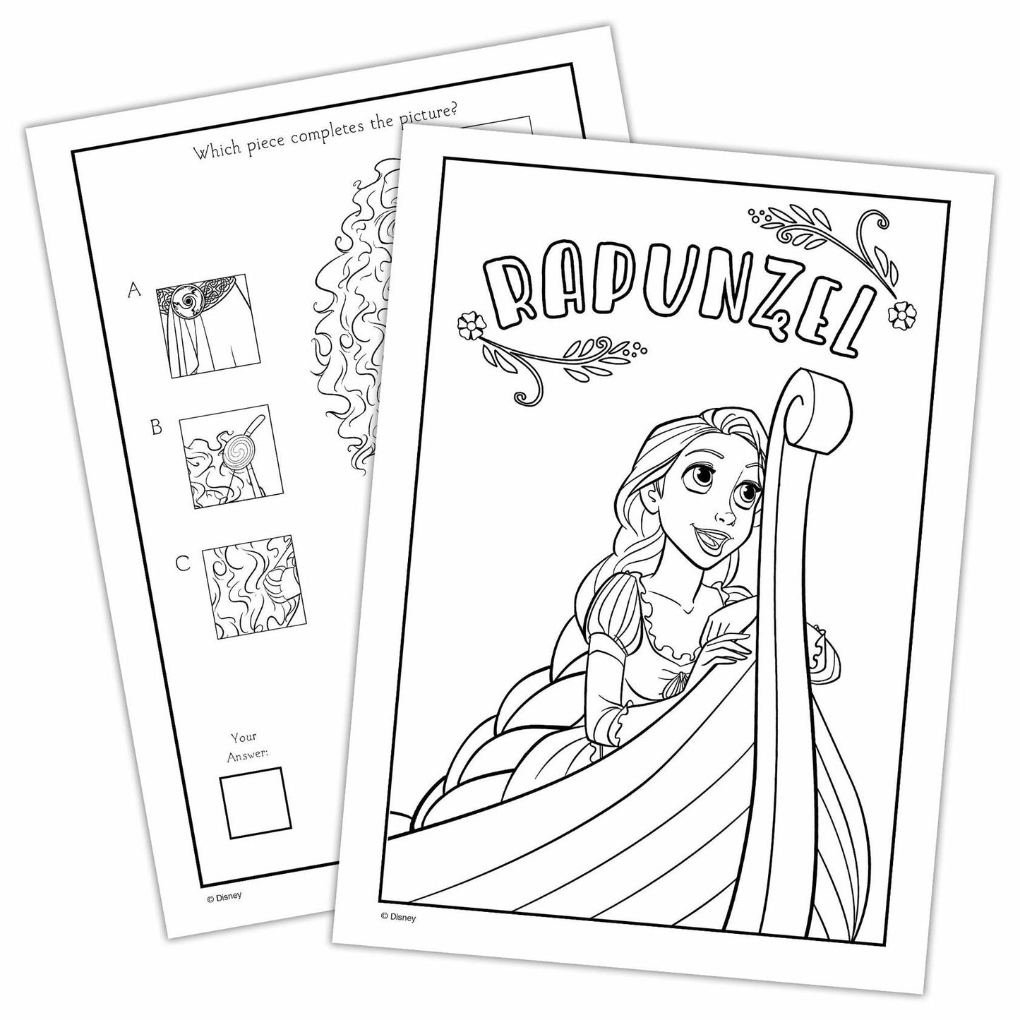 Disney Princess Ariel 32-Page Color by Number Activity Book with 8 Crayons
