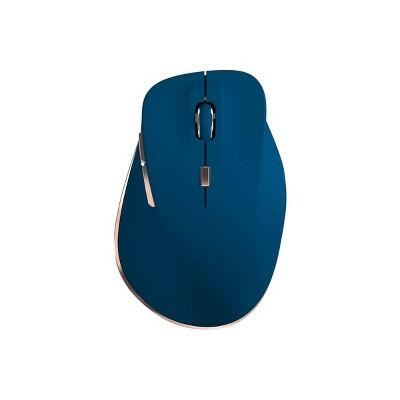 North Wireless Ergonomic 6 Button Mouse Navy Rechargeable Radio Frequency