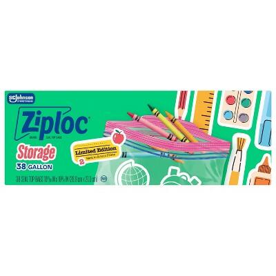 Ziploc Gallon Food Storage Bags 38 ct Target Exclusive Back to School Designs