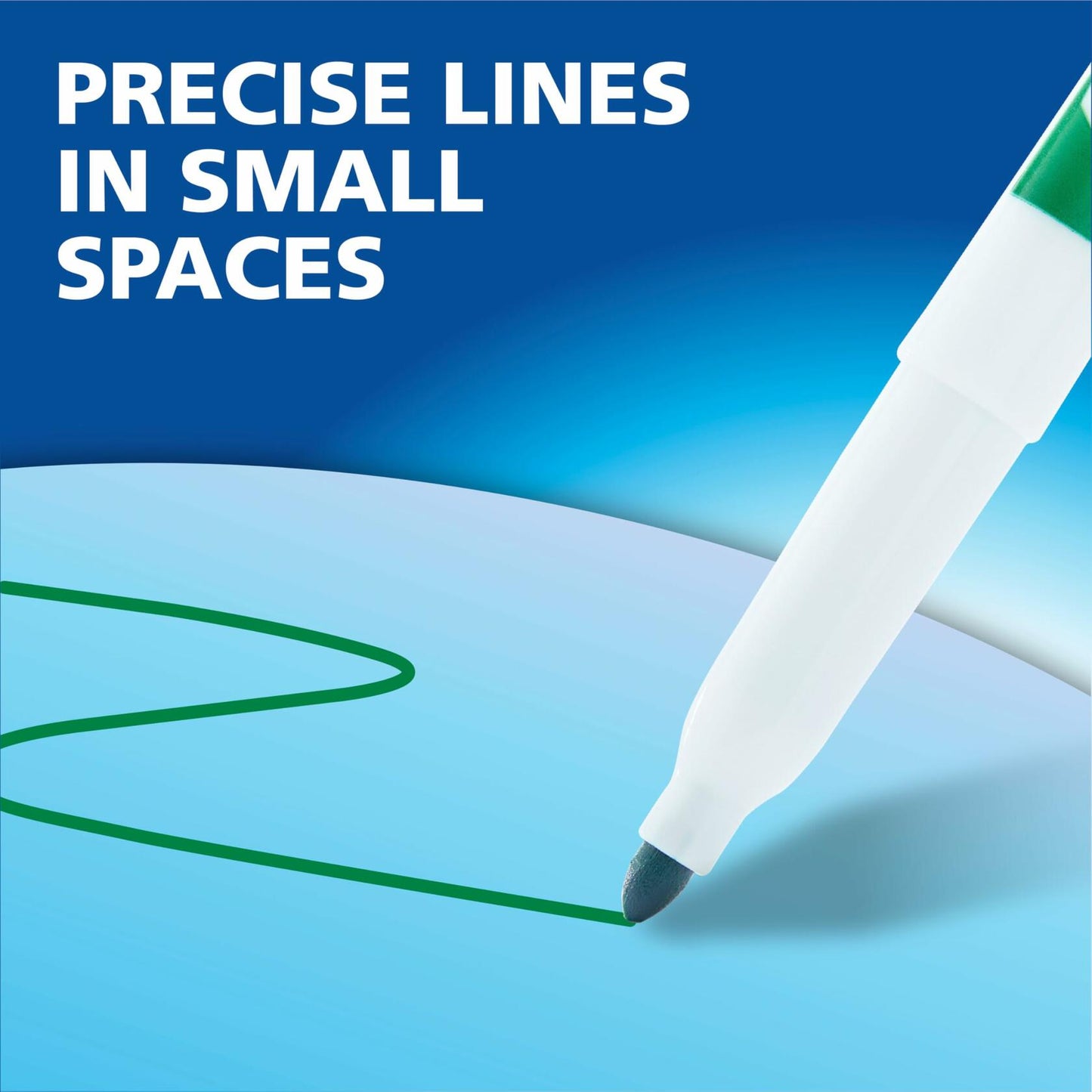 EXPO Dry Erase Markers Black Fine Tip Low Odor Ink 4 Count