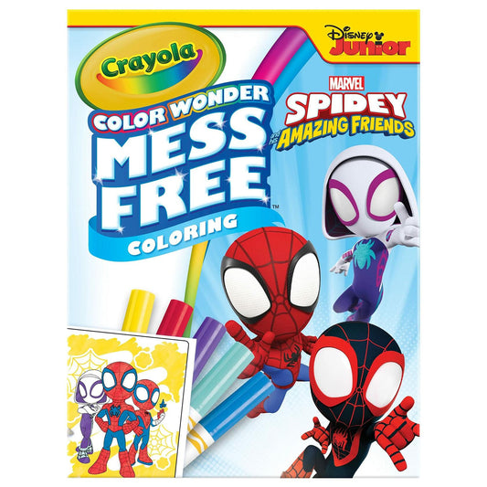 Crayola Spiderman Color Wonder Coloring Set 18 Mess Free Pages for Kids