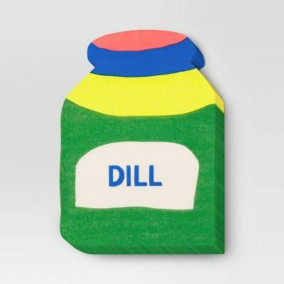 Room Essentials Figural Pickle Jar Napkin Multicolor