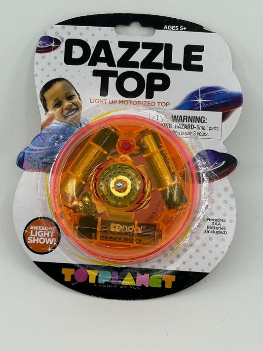 Toyplant Dazzle Light Up Motorized Toy Top Vintage Collectible