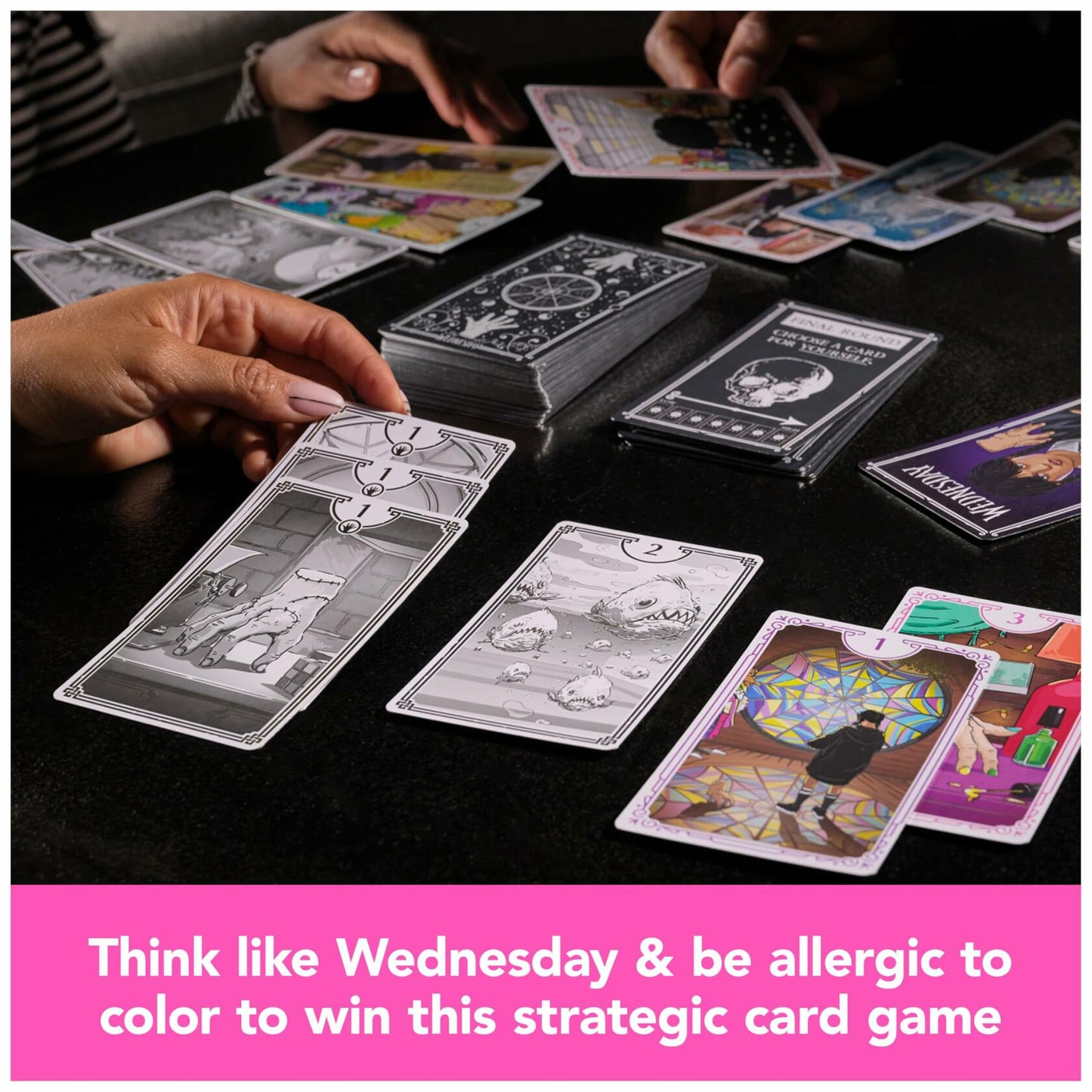 Spin Master Games Wednesday Card Game Premium Foil Cards 3-10 Players 10+