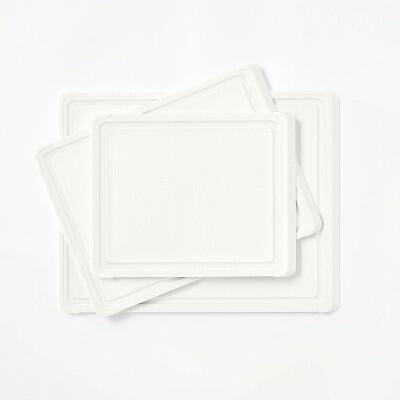 Figmint™ 3pc Nonslip Recycled Poly Cutting Board Set Vintage Cream