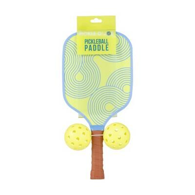 Pickle O'Joe 15.7'' Paddle and Ball Set Traditional Pickleball Green Swirl