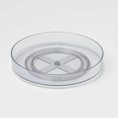 Brightroom™ 11" Low Plastic Lazy Susan Turntable Clear Kitchen Organizer