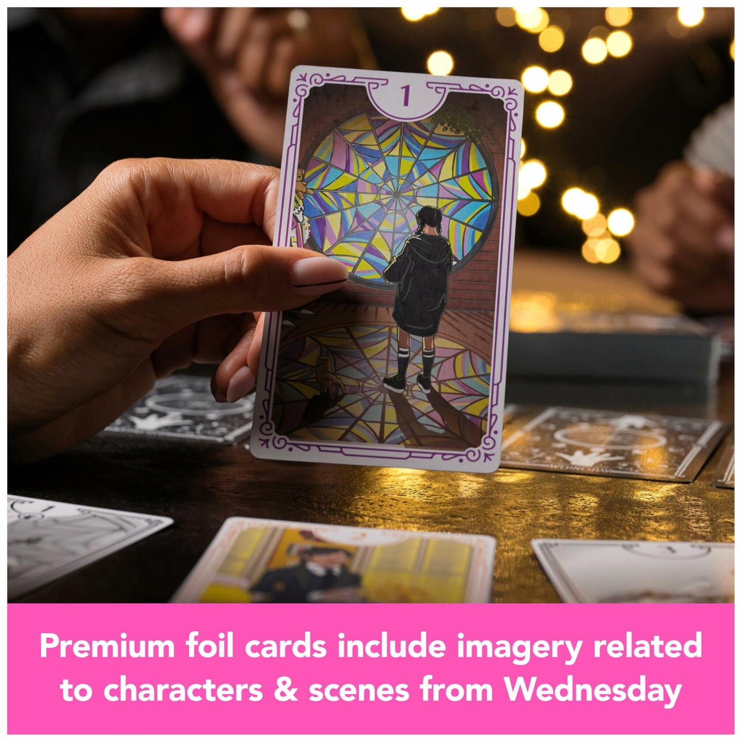 Spin Master Games Wednesday Card Game Premium Foil Cards 3-10 Players 10+