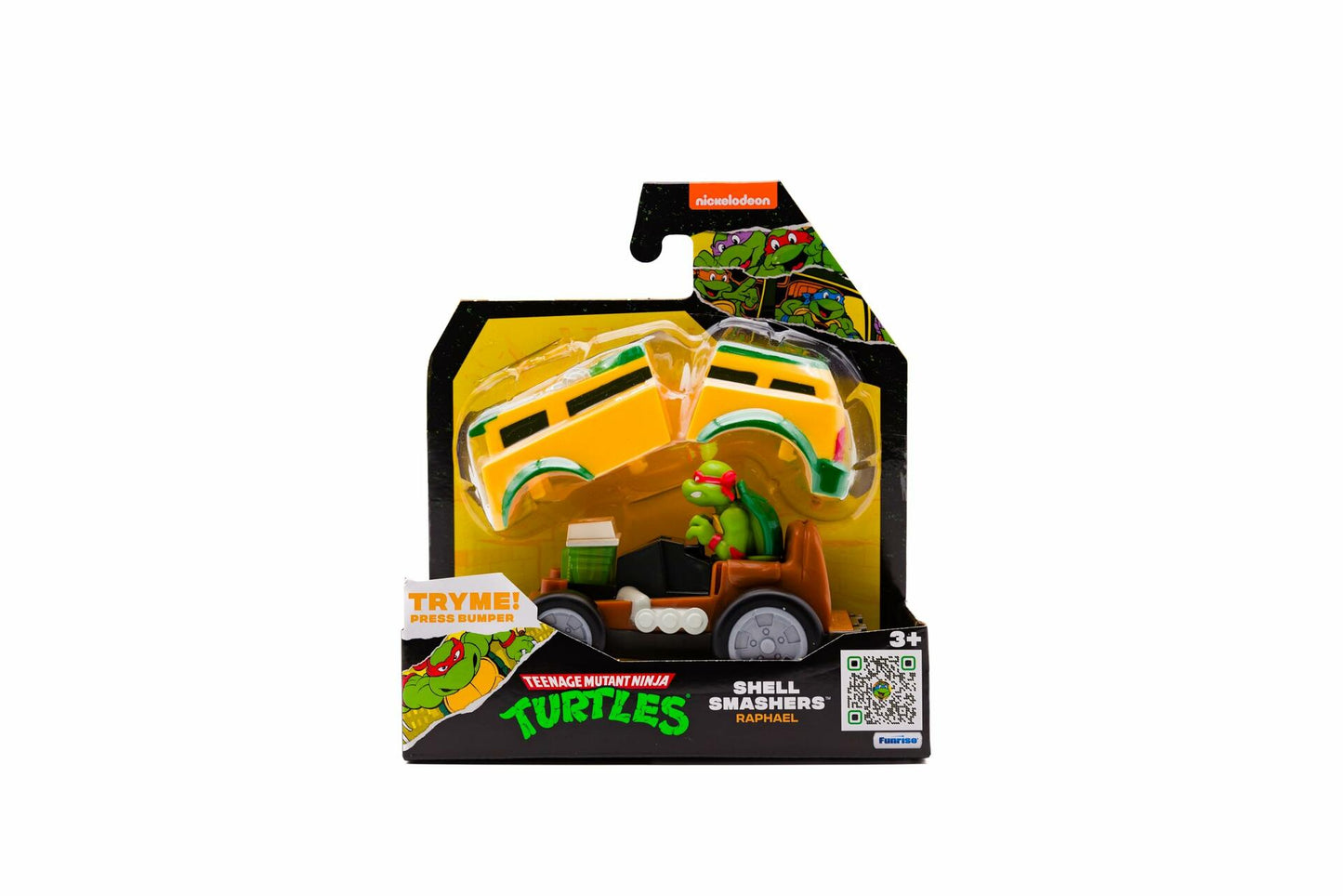 Teenage Mutant Ninja Turtles Raphael Shell Smashers Light-Up Rev-Up Vehicle