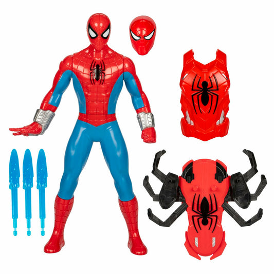 Marvel Spider-Man Thwip Blast Action Figure Red Plastic 11-Inch