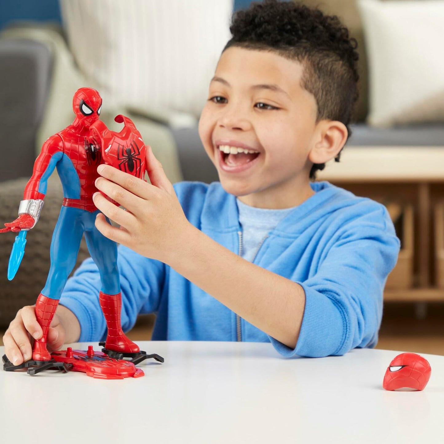 Marvel Spider-Man Thwip Blast Action Figure Red Plastic 11-Inch