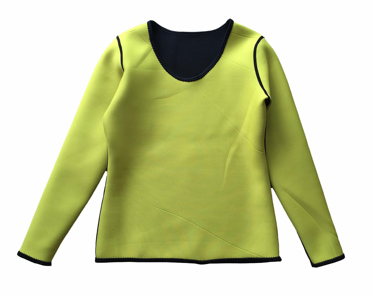 ValentinA Womens Neoprene Body Shaper Slimming T-shirt Black Size XXL