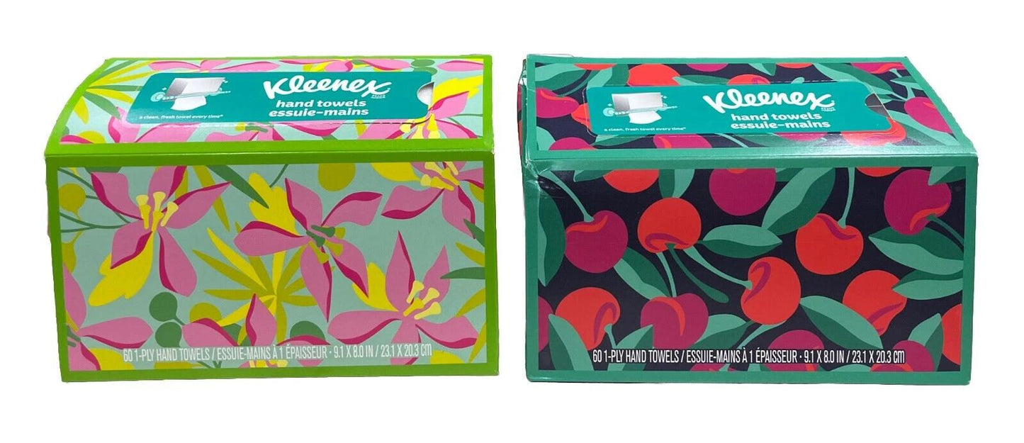 Kleenex Kimberly-Clark Hand Towels 1-Ply White 60 Count Full Sheet