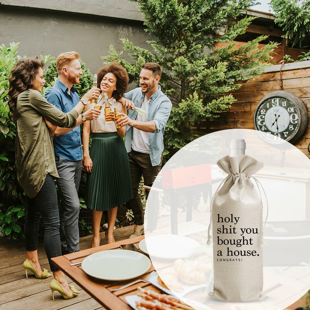 DOI-LANEE Wine Bags Housewarming Gift Homeowner Realtor Party Decorations