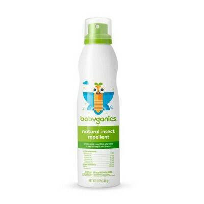 Babyganics Insect Repellent Continuous Spray 5 oz DEET-Free Skin-Safe