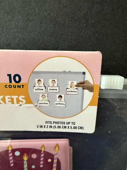 Target Magnetic Picture Pockets Student Names 2025 10 Pack Multi-Color