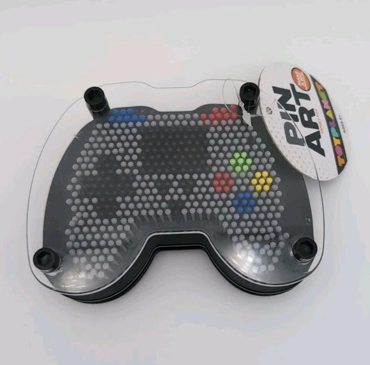 Toy Planet Gaming Remote Pin Art Fidget Sensory Toy Black