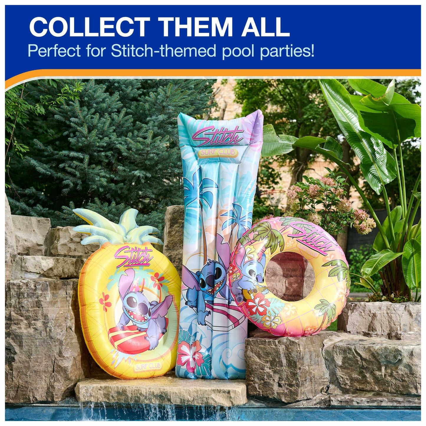Swimways Stitch Swim Tube Pool Float Inflatable Disney Kids Pool Toy