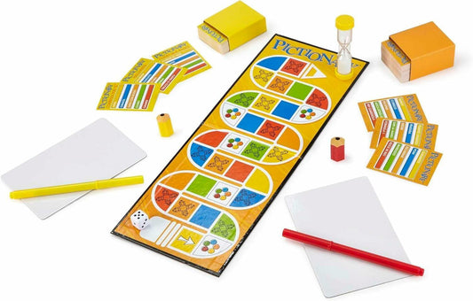 Mattel Pictionary DKD47 Board Game with Markers & Erasable Boards
