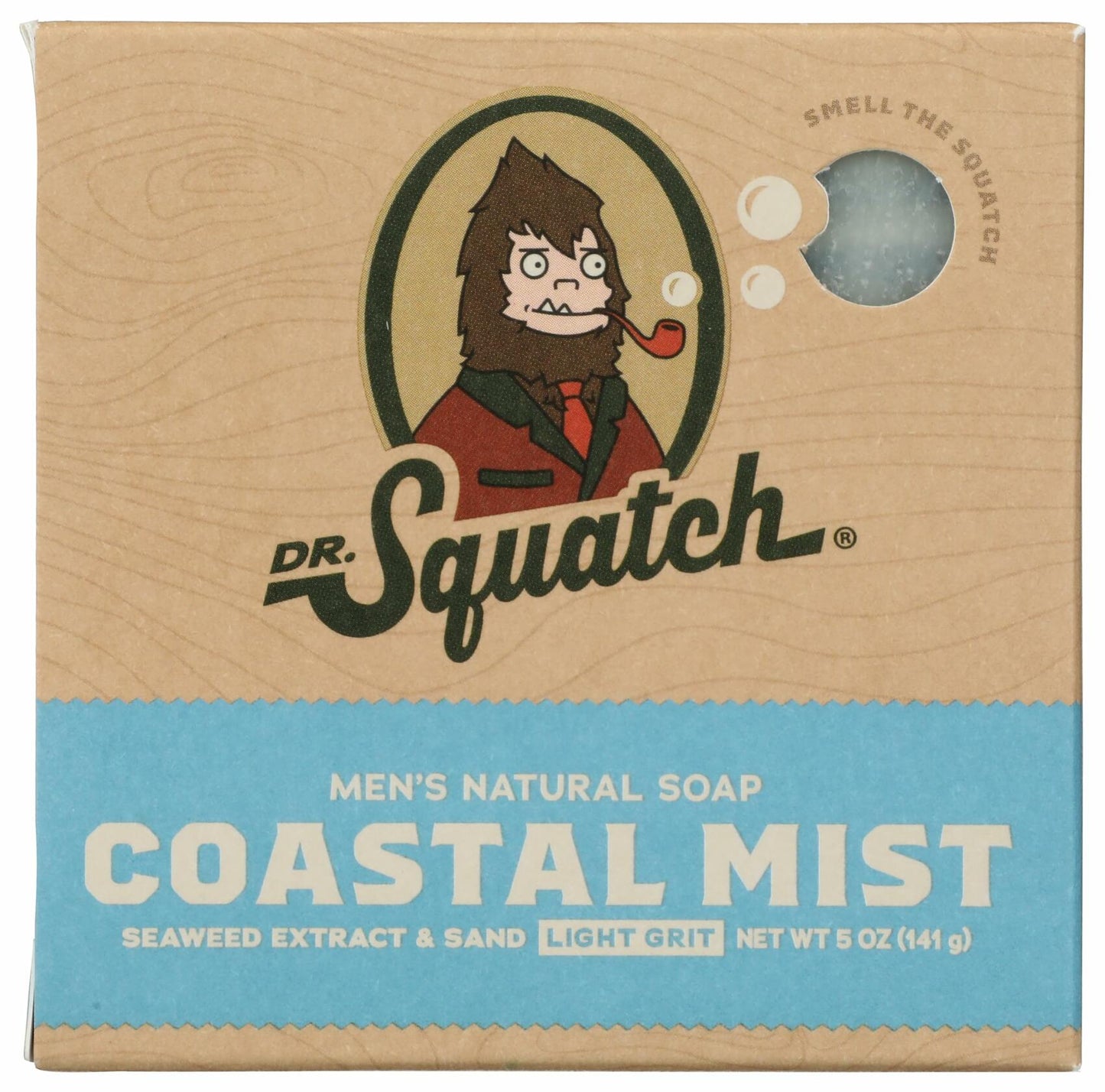 Dr. Squatch Coast Mist Bar Soap 5 oz All Natural Men’s Light Grit