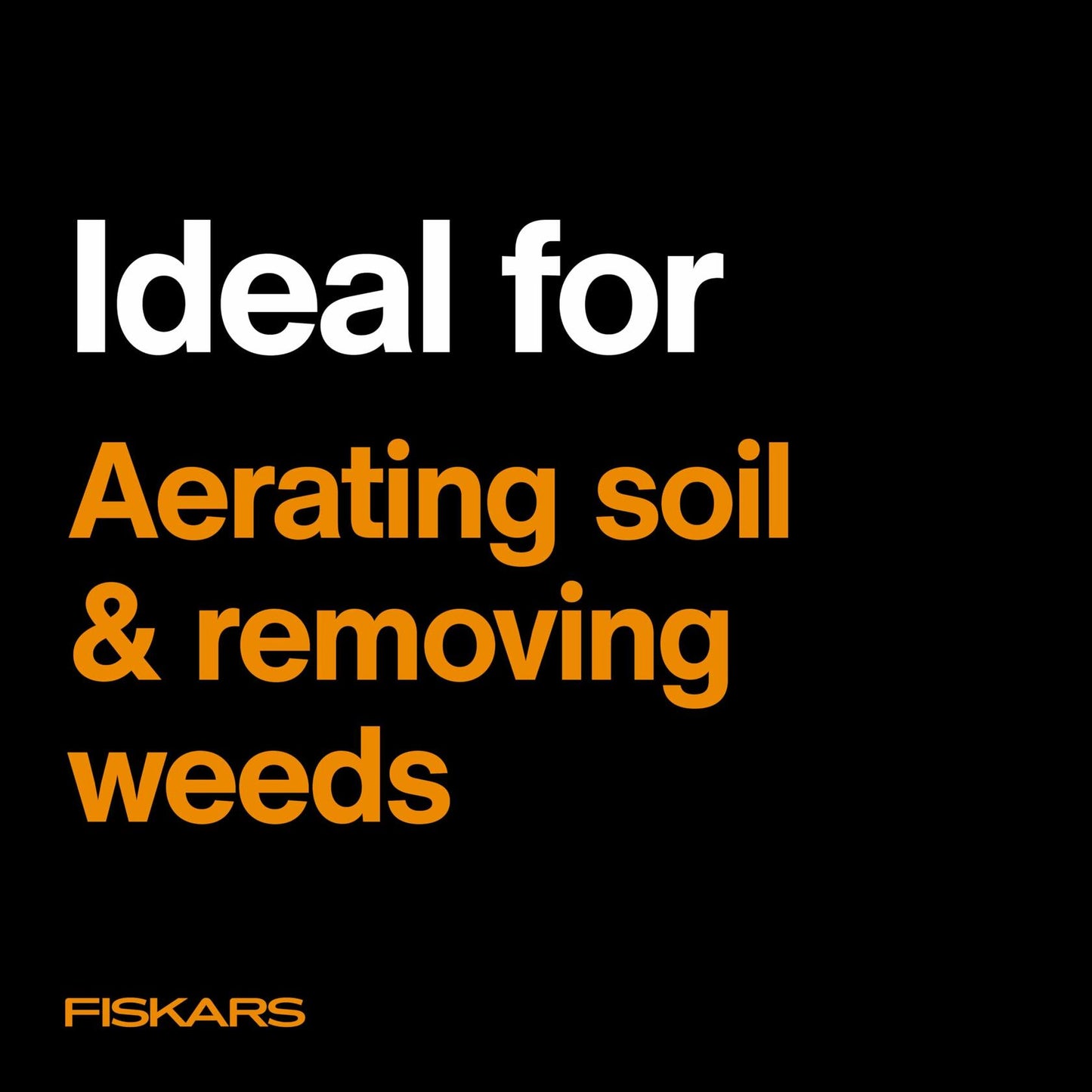 Fiskars Eco Cultivator Wide Angled Tines Ergonomic Handle Black
