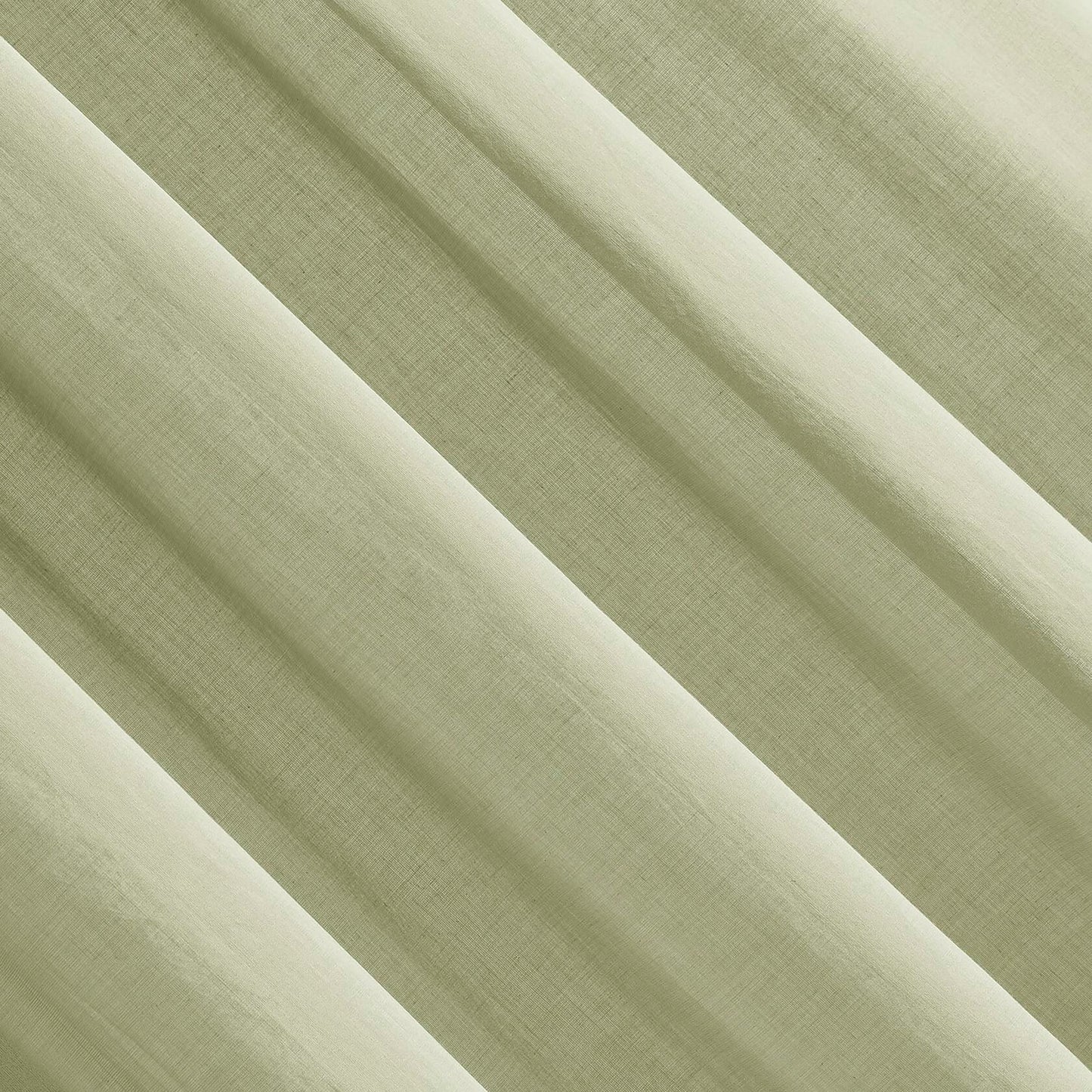 Archaeo Cotton Sheer Curtain 50x63 Moss Green 1 Panel